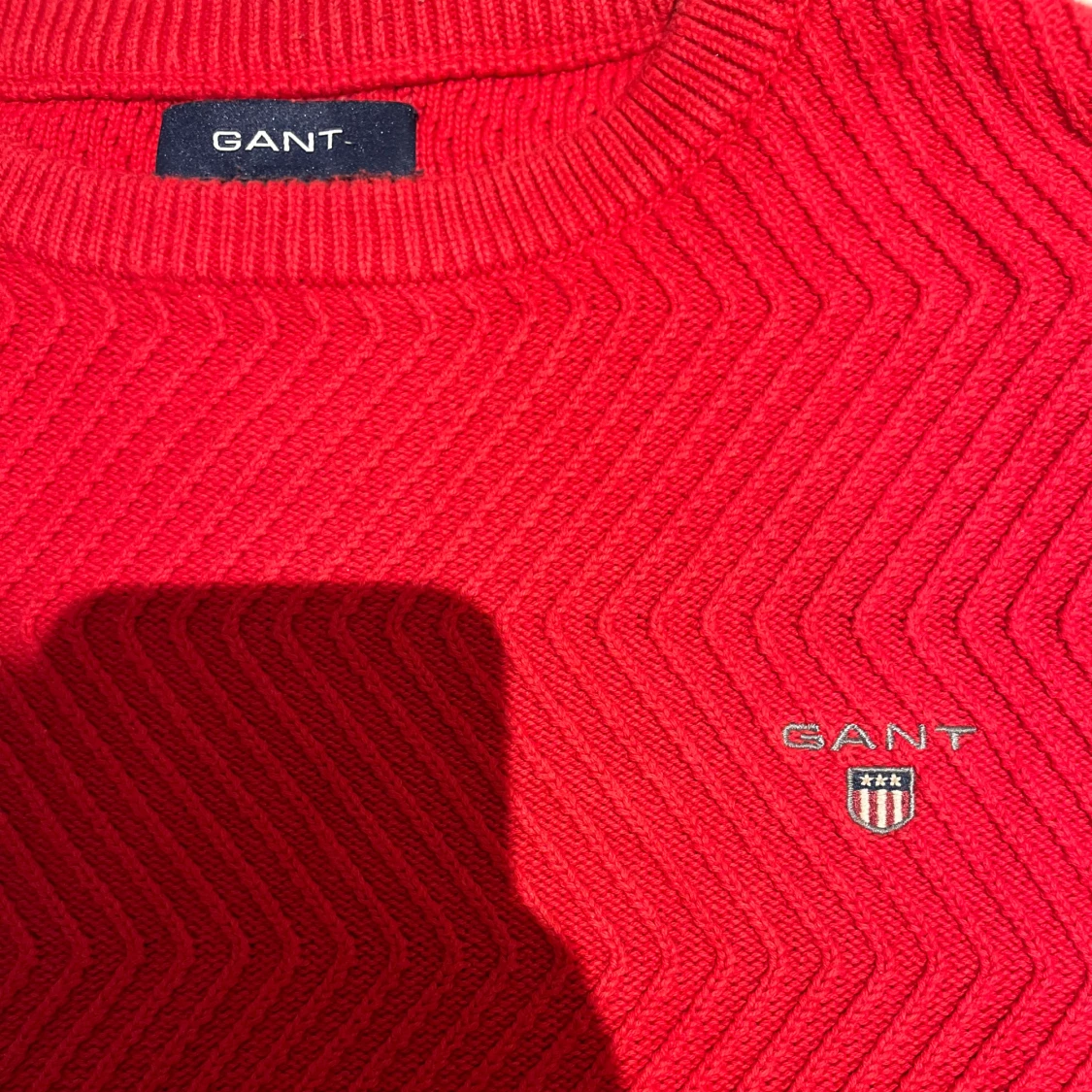 Röd stickad tröja från GANT - 1