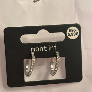 Silver örhängen  - Söta örhängen med små stenar i, helt nya💕
