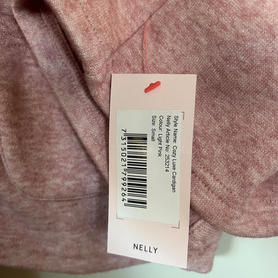 Ljusrosa kofta från Nelly, storlek S - 3