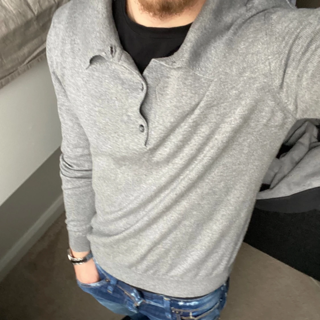 Merinoull stickad tröja