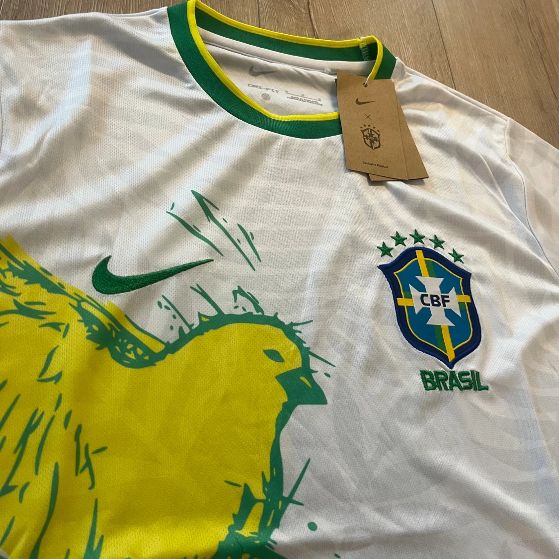 Vit Brasilien fotbollströja Nike M - 2