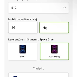 iPad Pro 12.9" 512GB Space Gray (Wi-Fi) - Apple iPad Pro 12.9 tum med 512GB lagring i färgen Space Gray. Endast Wi-Fi, ingen 5G. Modern design och kraftfull prestanda, perfekt för arbete, studier och underhållning. Skärmen är i toppskick och inga synliga defekter eller slitage. (Kommer mer original förpackning, original Apple penna, Magic Keyboard och två skal, skriv privat om priset)