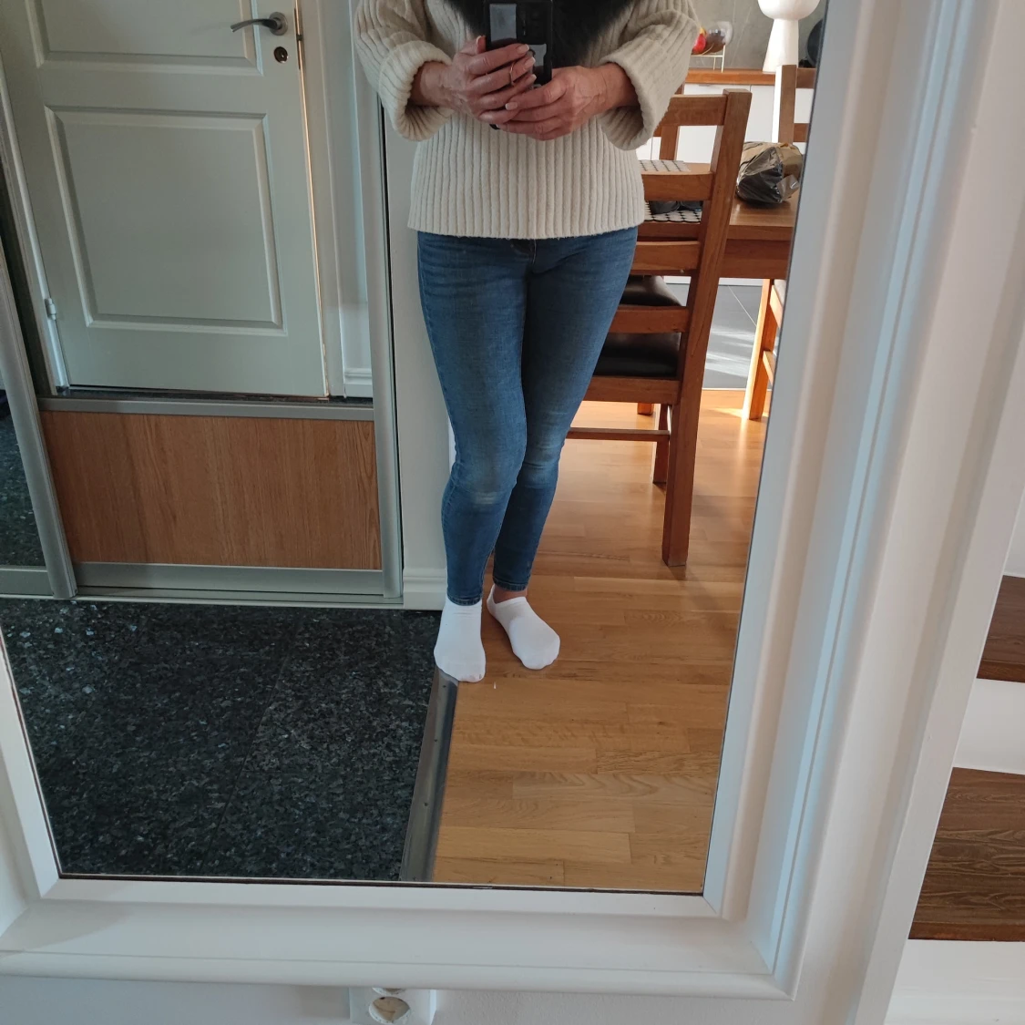 Mörkgrå fluffig päls halsduk - 3