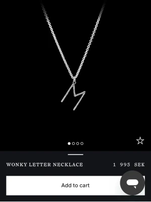 Maria Nilsdotter silver halsband H - Jätte fint skick, säker då jag vill byta till guld smycken💗Ask medkommer såklart. Kan gå med på att byta om nån har en likadan i guld💗💗nypris 1 995kr 