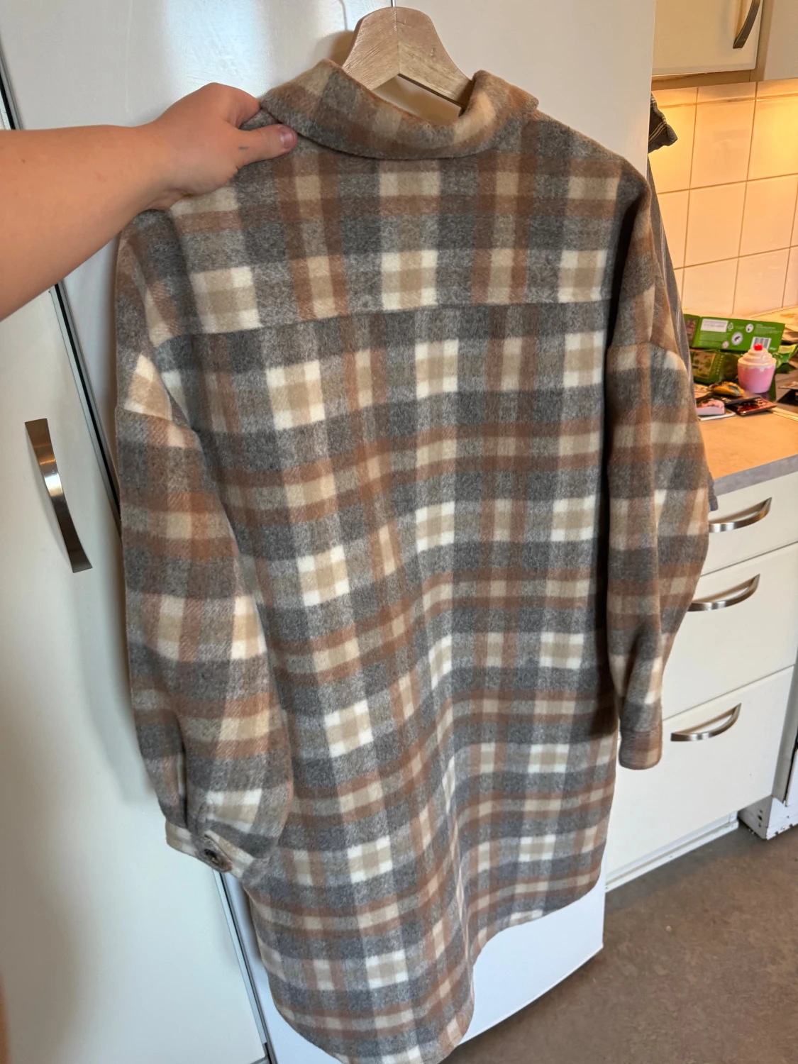 Rutig overshirt från Cream, L - 6