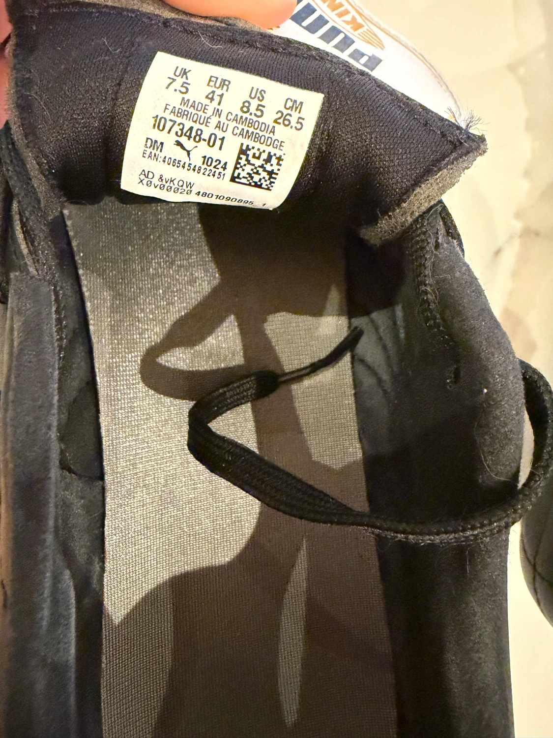 Puma King svartvita fotbollsskor - 4