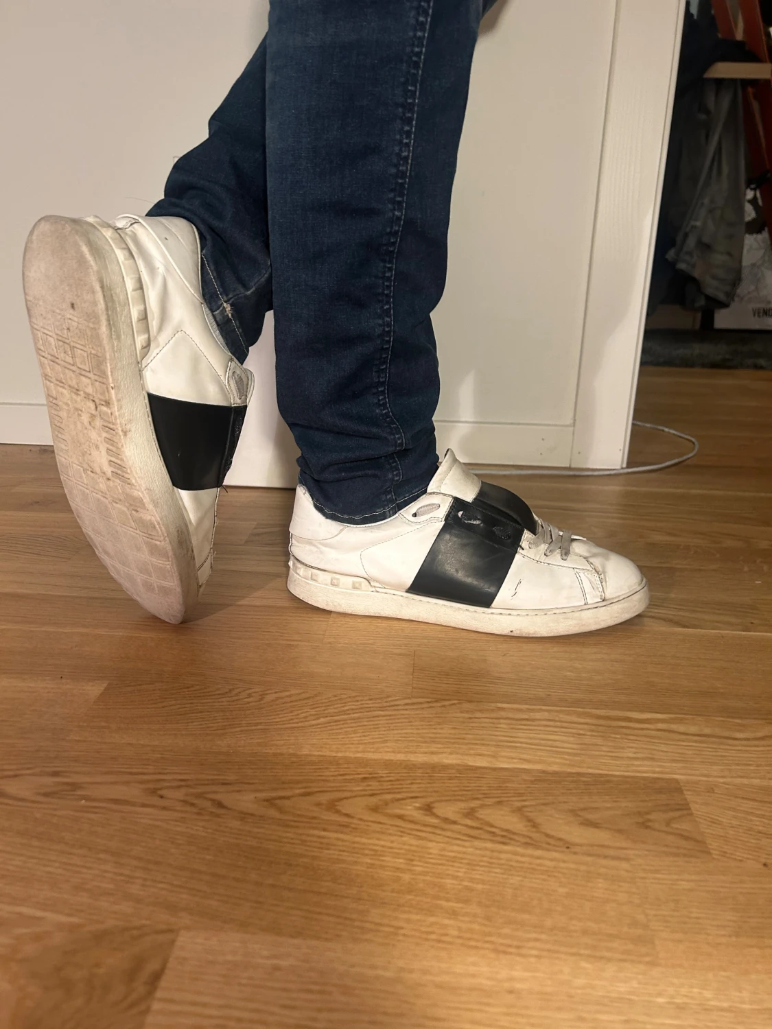 Valentino Garavani Open sneakers vit/svart - 1