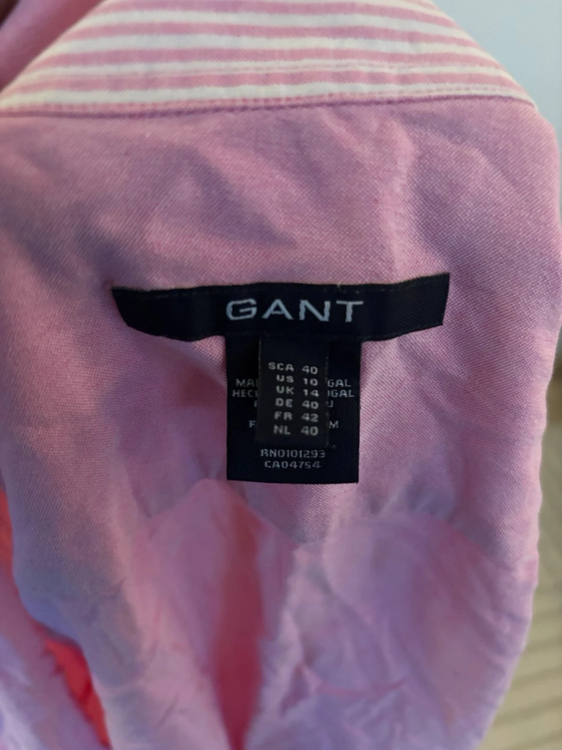 Rosa skjorta från Gant, strl 40 - 2