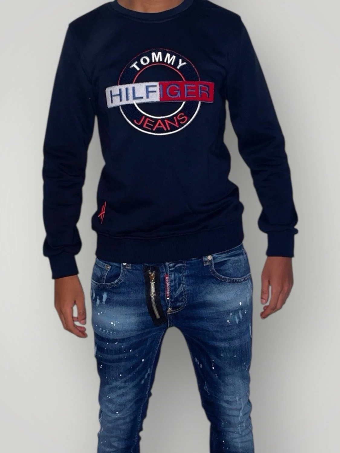 Tommy Hilfiger tröja strl XS blå