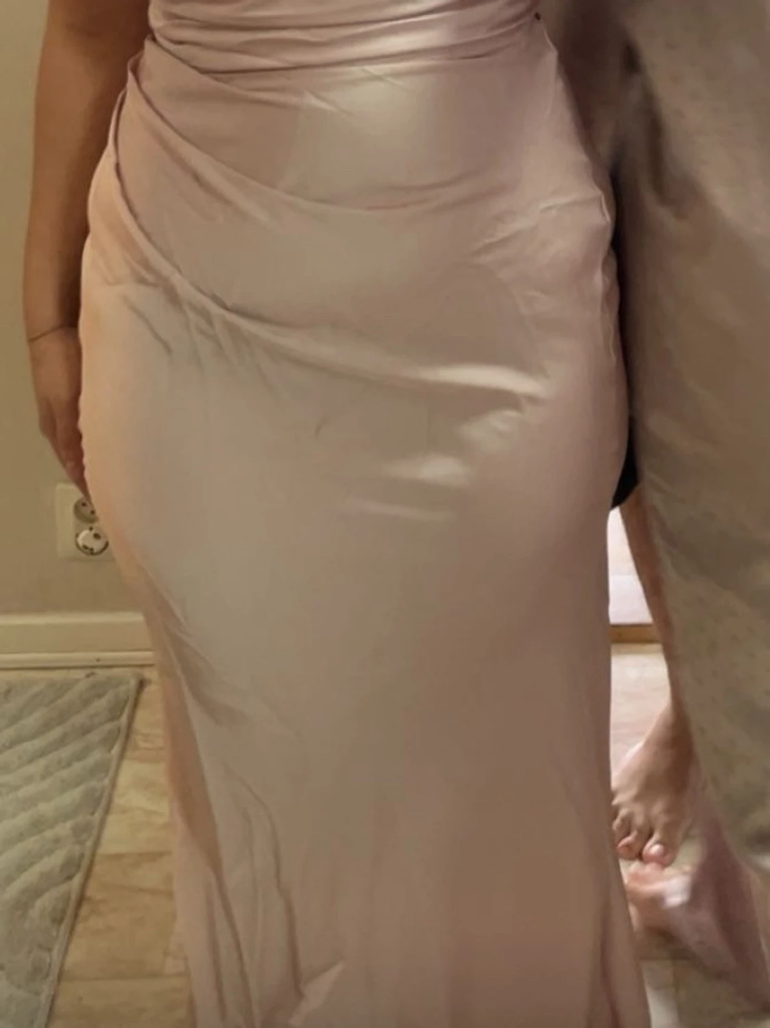 Ljusrosa  långklänning - 1