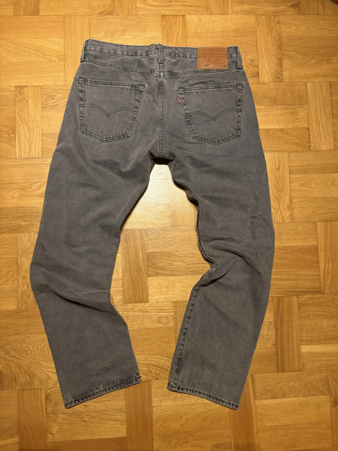 Levi's 501 grå jeans straight fit - 2