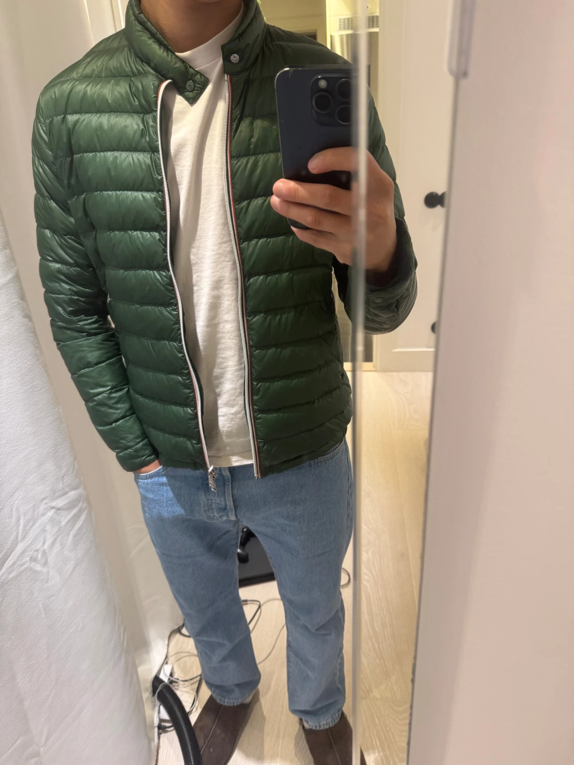 Grön Moncler rigel jacket - 1