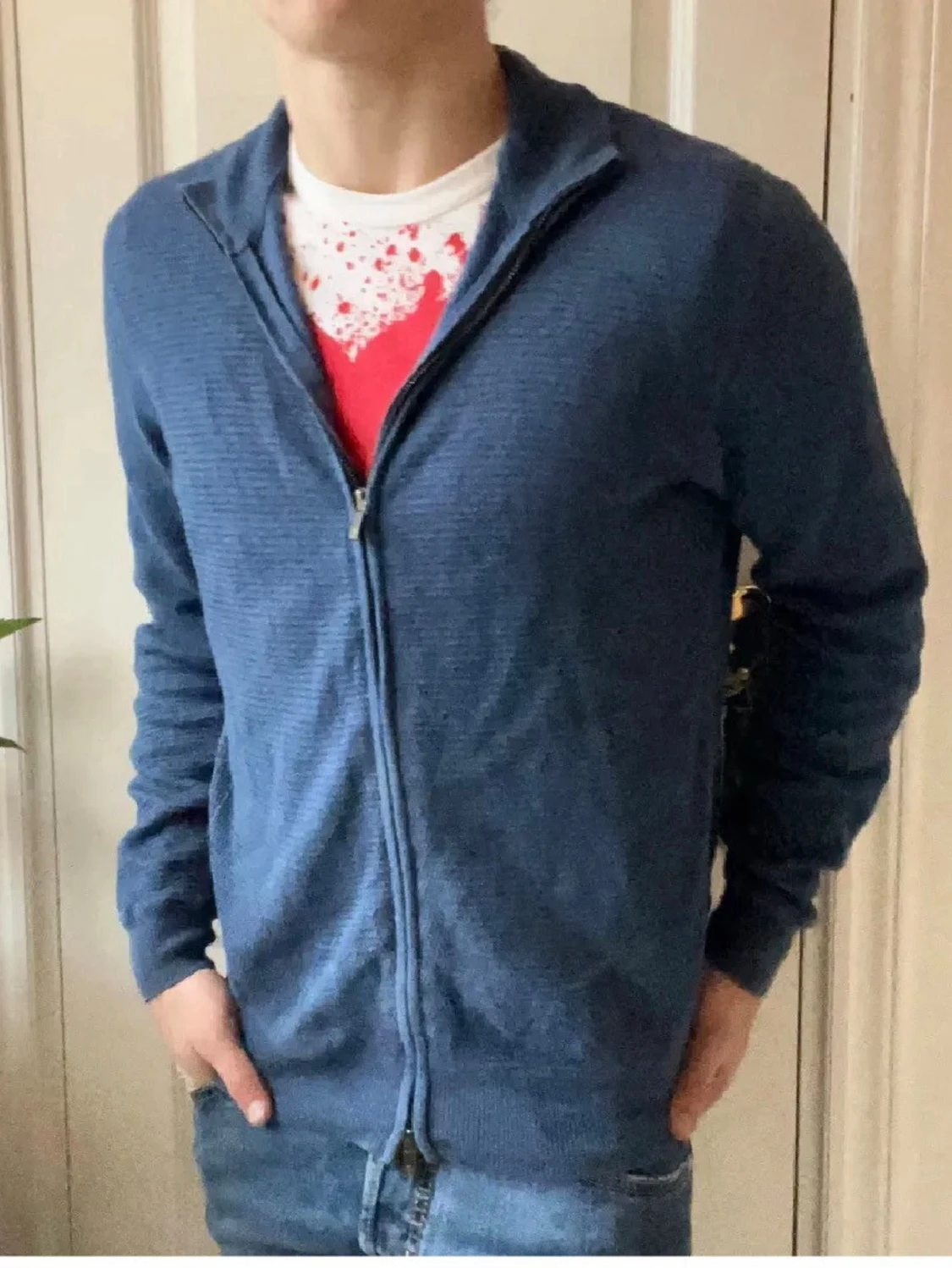 Blå kofta från Massimo Dutti