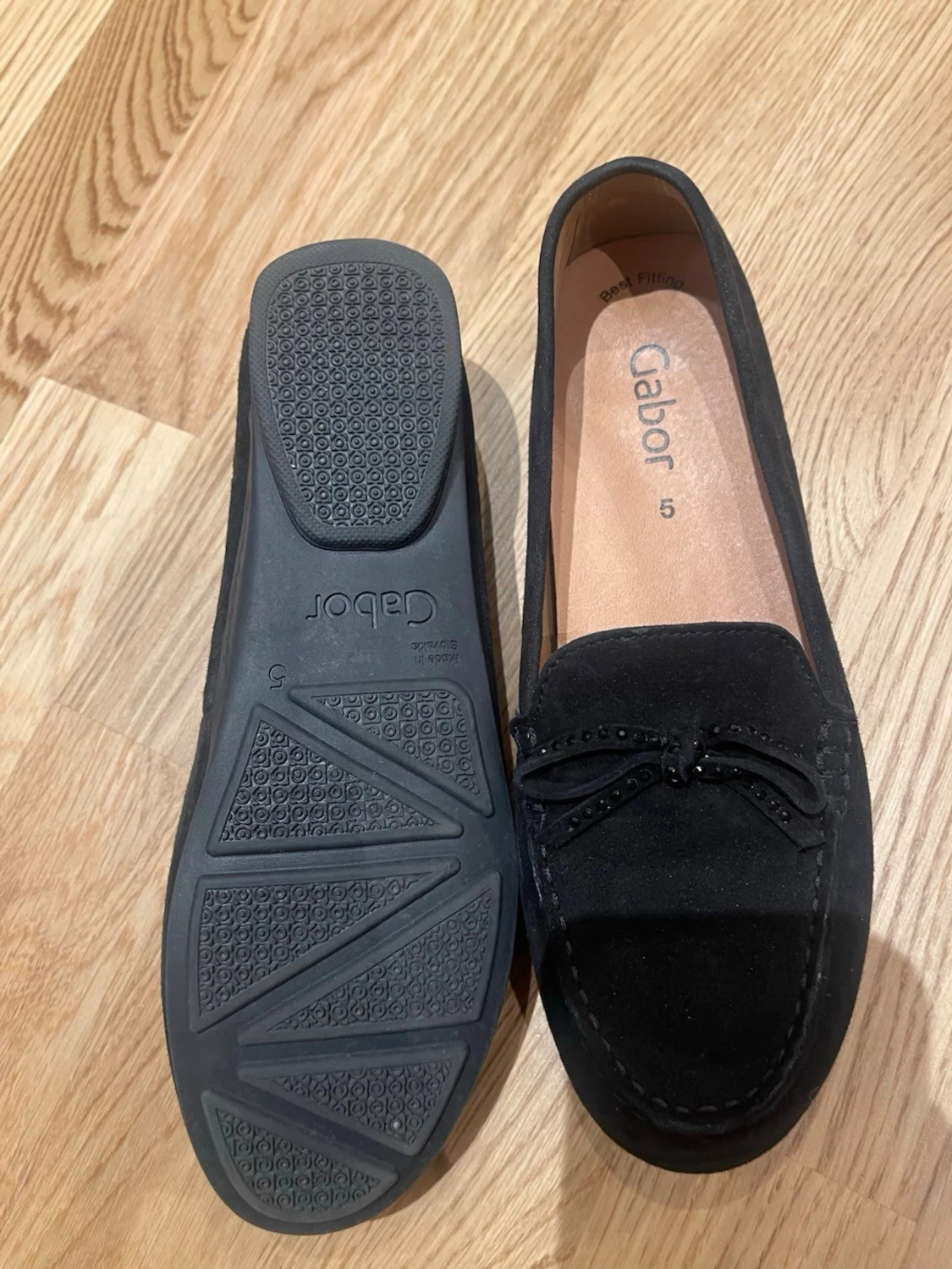 Svarta mockaloafers från Gabor size 37.5 - 2