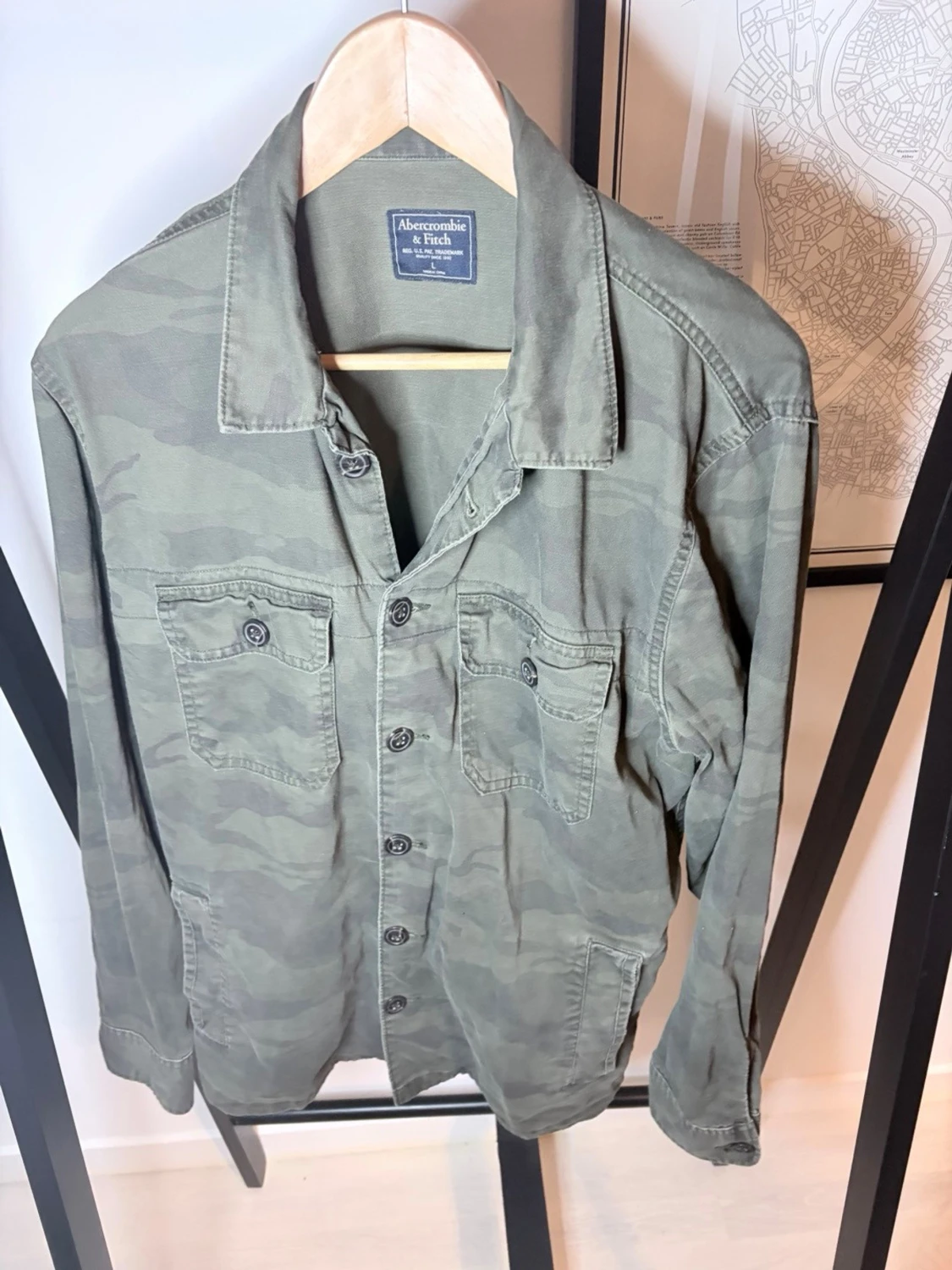 Camouflage overshirt från Abercrombie