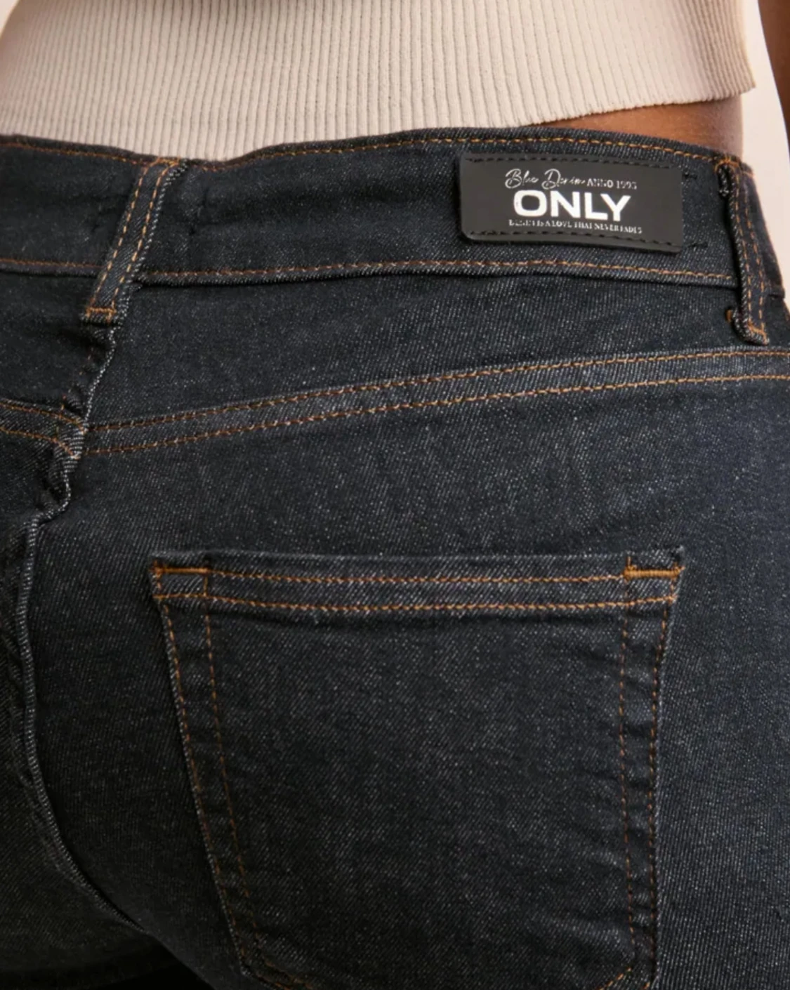 Mörkblå bootcut jeans från ONLY - 2