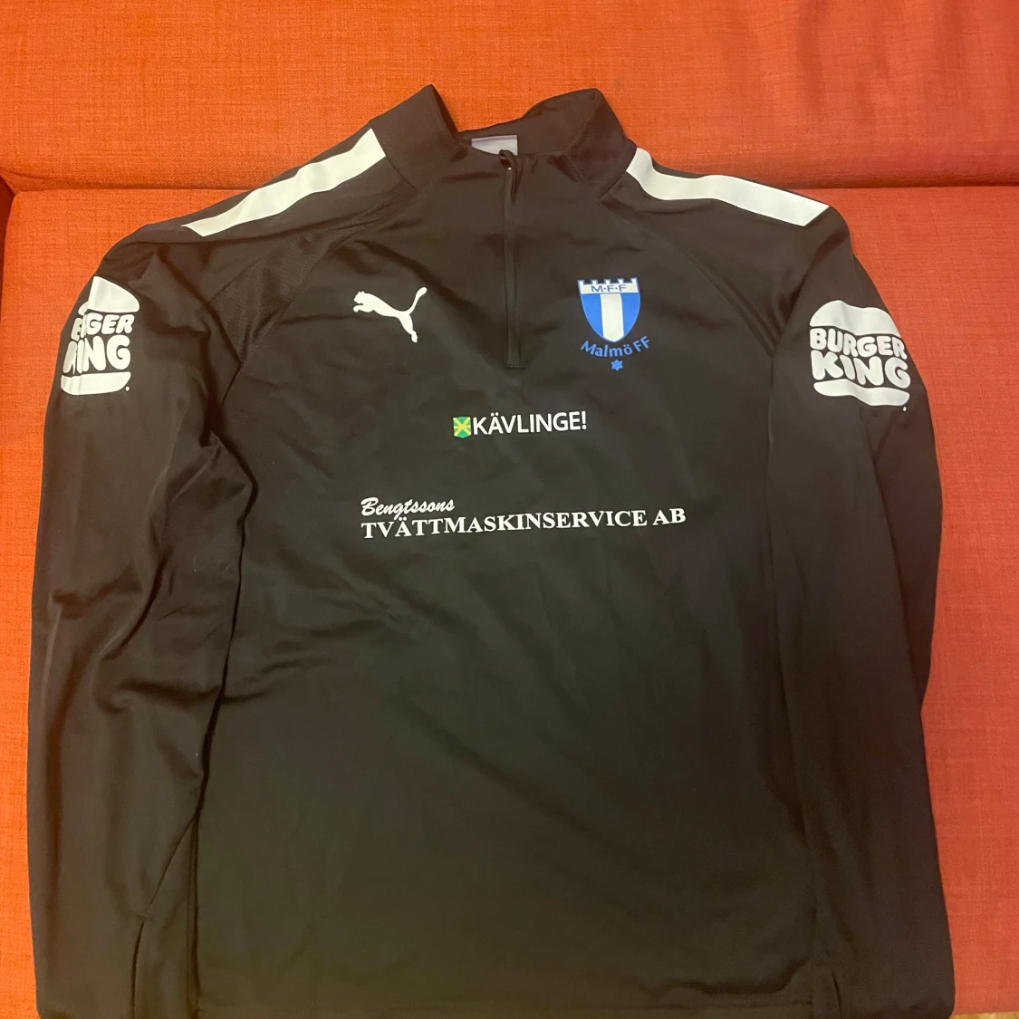 Svart långärmad träningströja Malmö ff