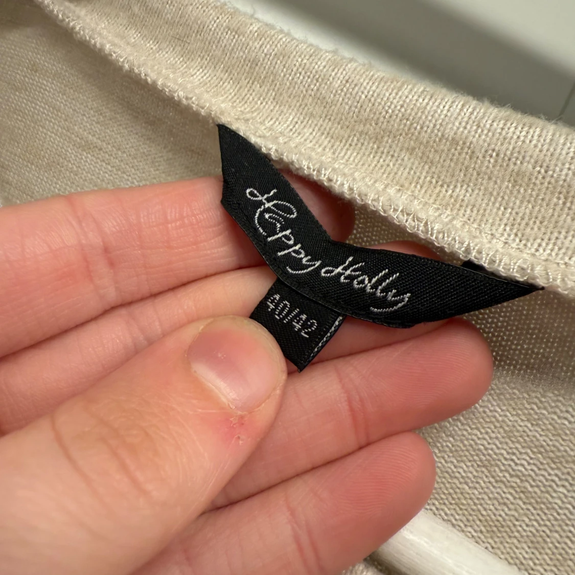 Beige långärmad tröja Happy Holly - 1