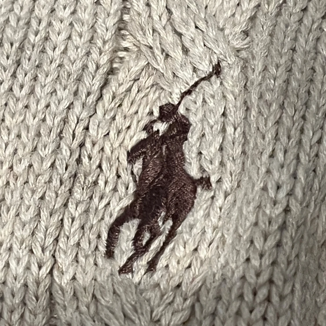 Beige stickad tröja från Polo Ralph Lauren - 2