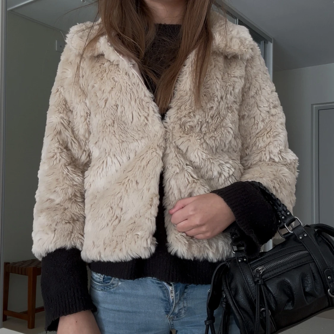 Fluffig Trekvartsärmad jacka - 2