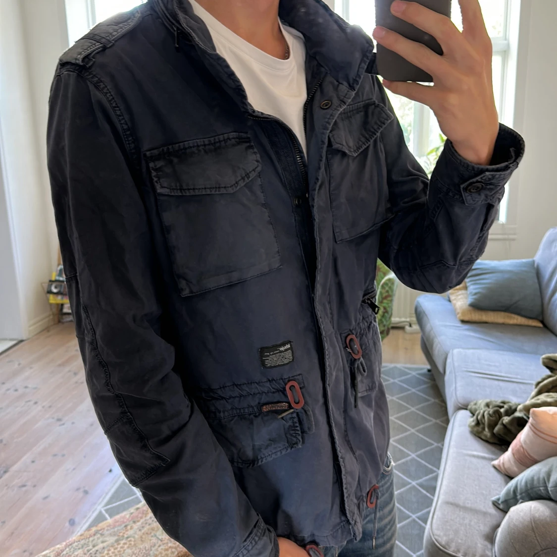 Field jacket mörkblå 