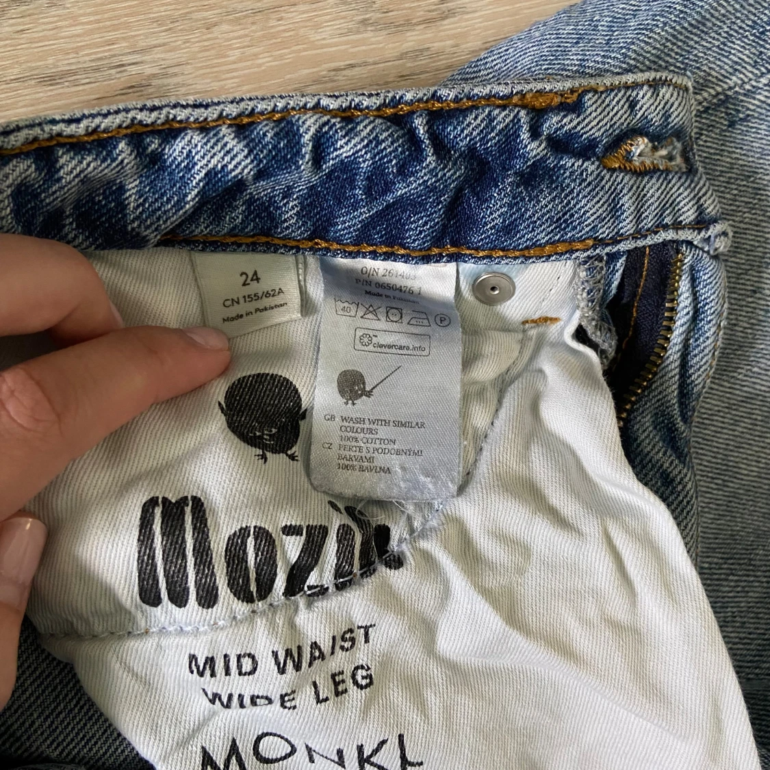 Monki midwaist wide leg jeans - 2