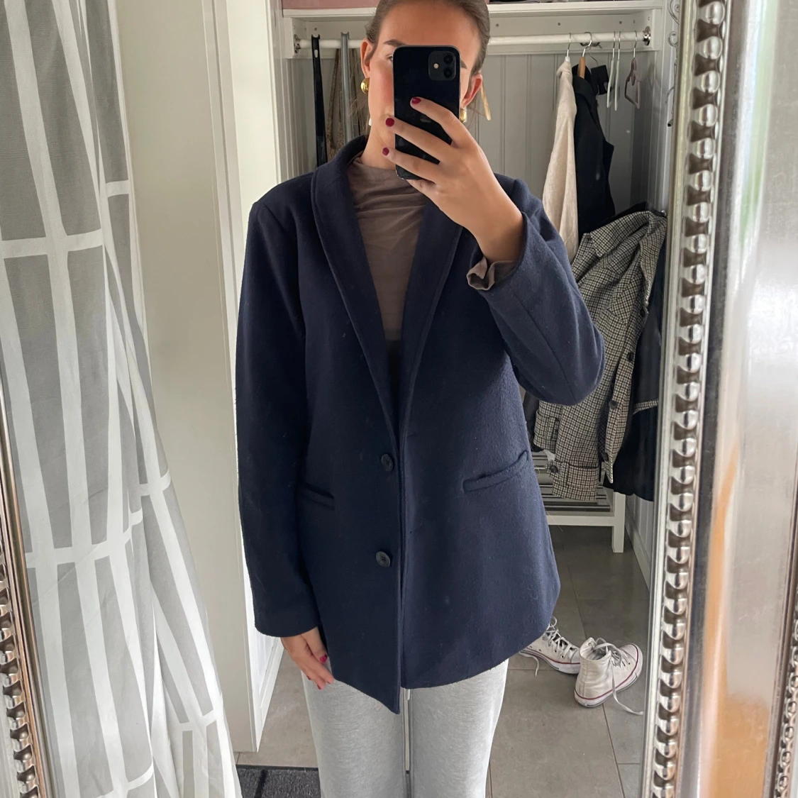 Mörkblå kavajjacka