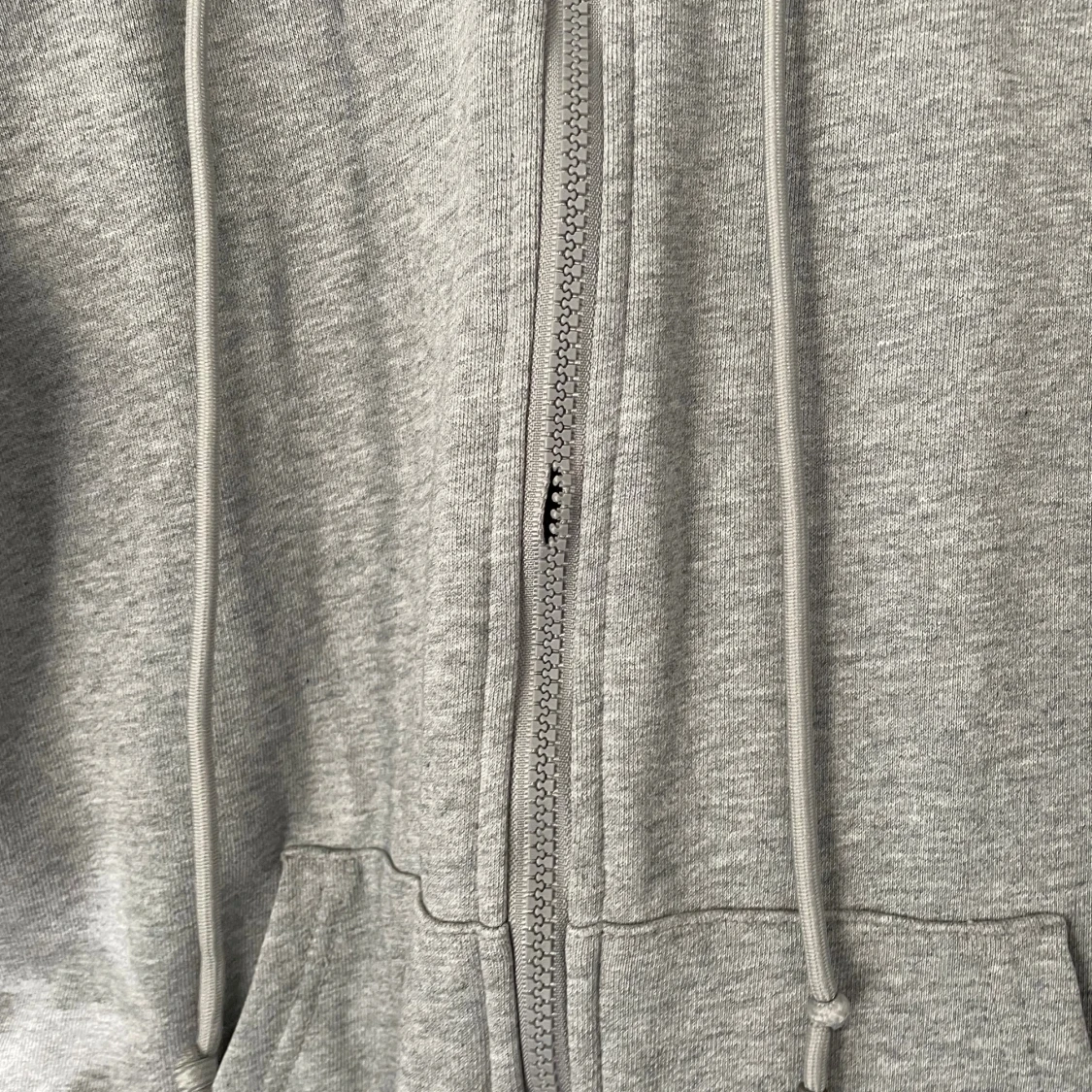 Grå Moncler hoodie med dragkedja - 1