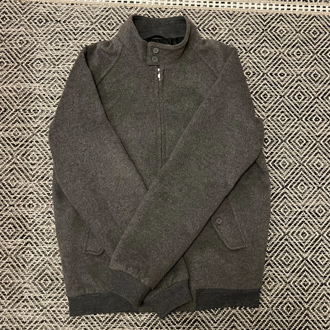 Fodrad ull cardigan / höstjacka
