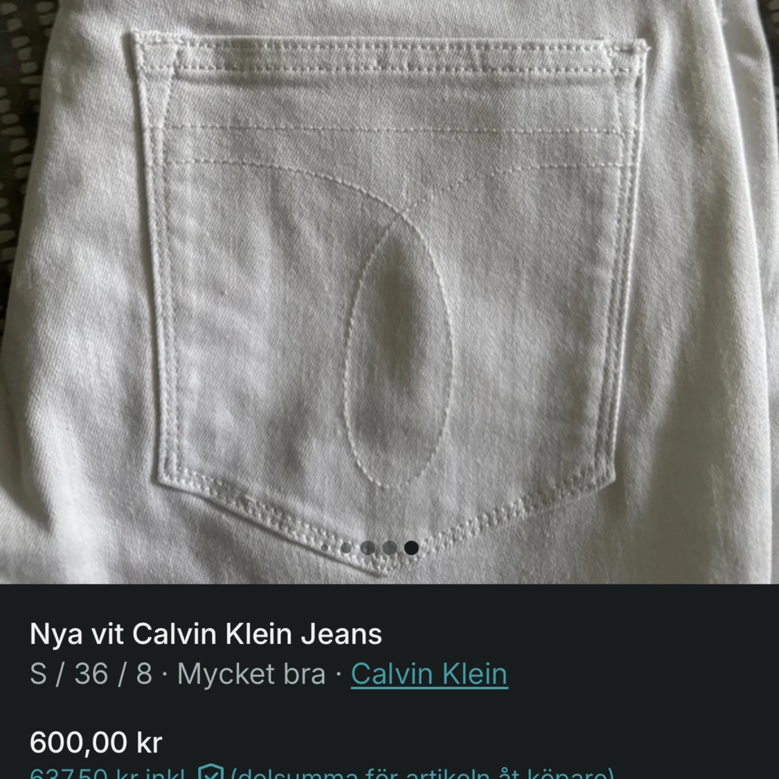 Vita skinny jeans från Calvin Klein - 1