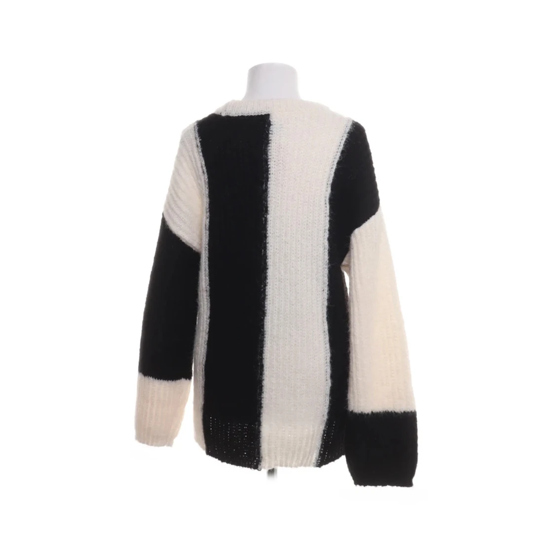 Svartvit randig stickad tröja ASOS - 1