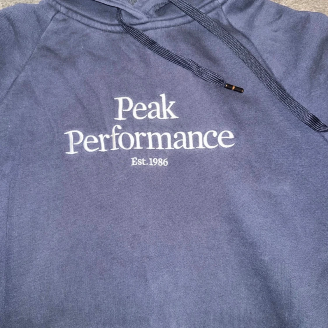 Blå hoodie från Peak Performance - 1