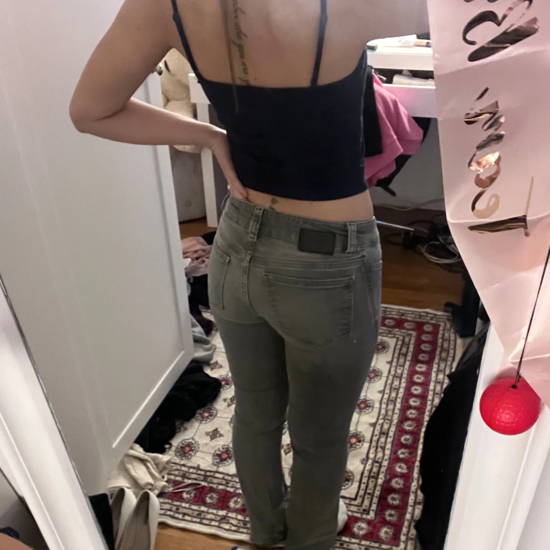 Grå jeans bootcut - 1