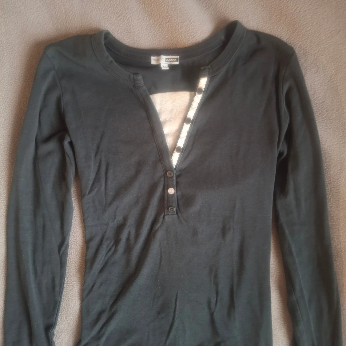 Svart långärmad topp 2000s - 1