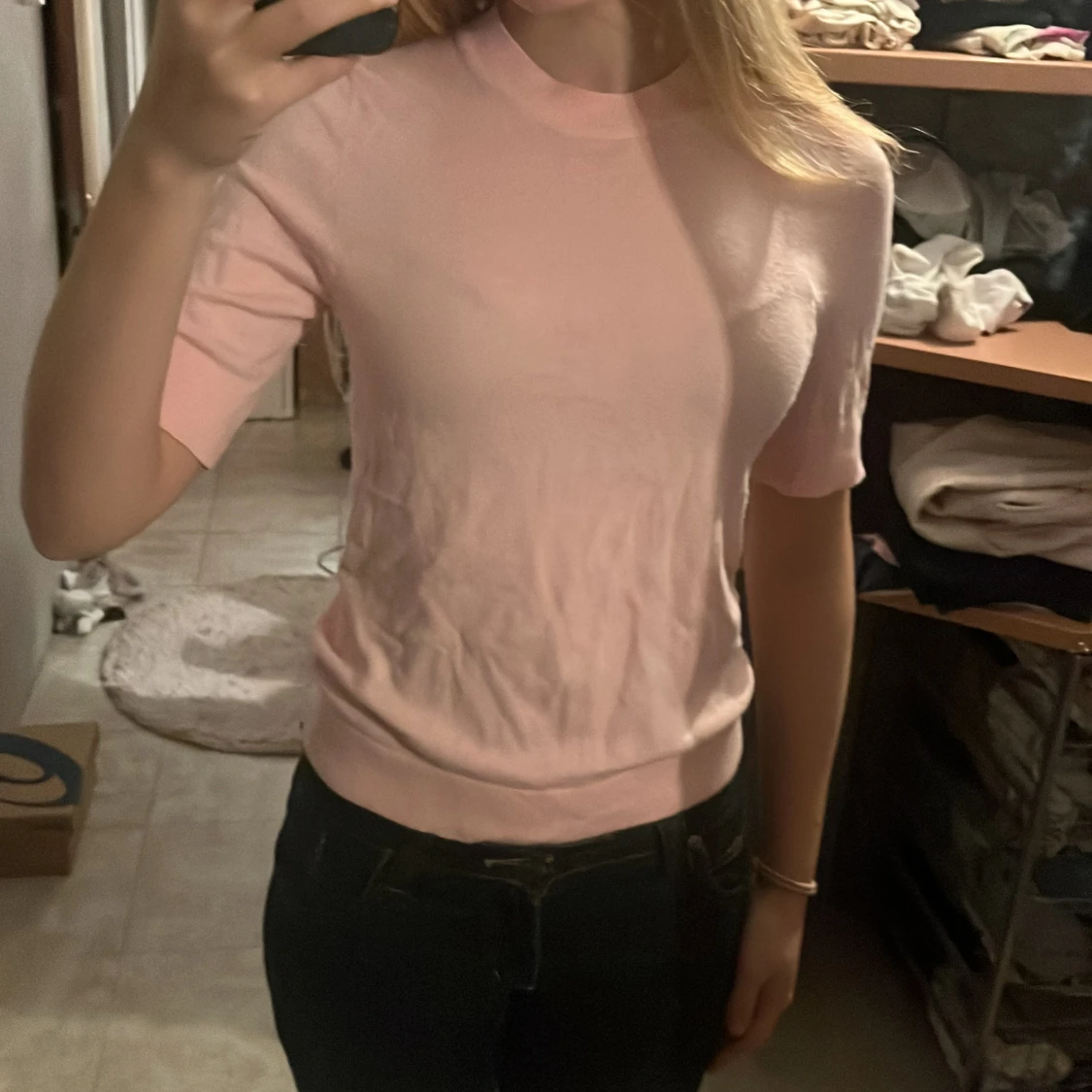 Ljusrosa stickad tröja från 157 XS