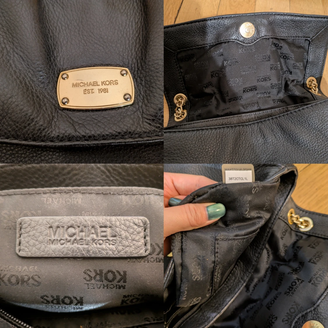 Svart axelväska Michael Kors skinn - 3