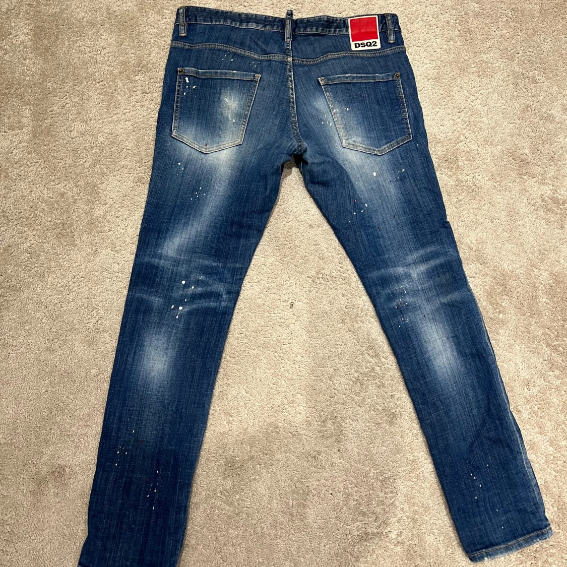DSQUARED2 blå jeans med slitningar - 1
