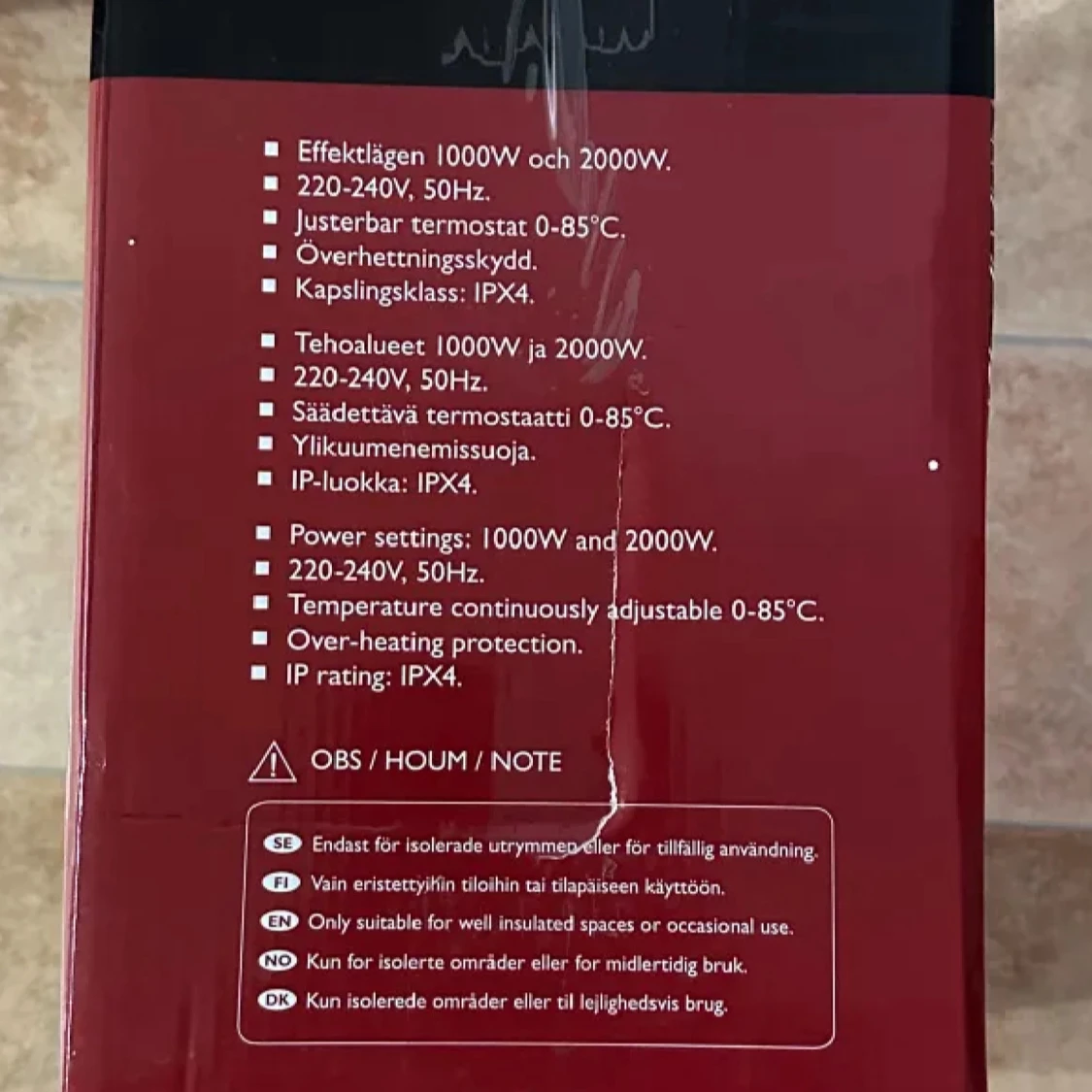 Malmbergs Värmefläkt Lämpöpuhallin 2kW - 1