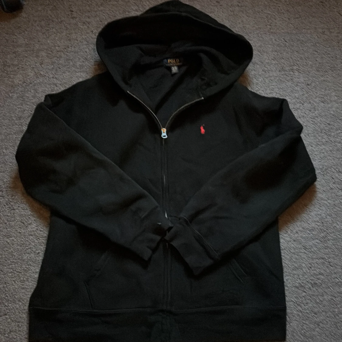 Svart hoodie från Polo Ralph Lauren XL