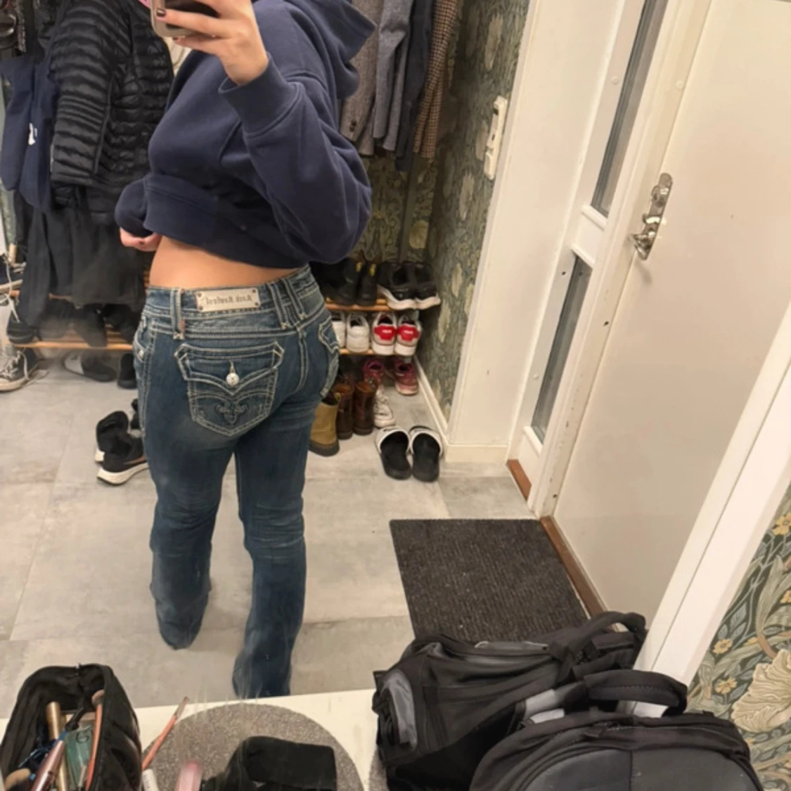 Lågmidjade jeans  - 3