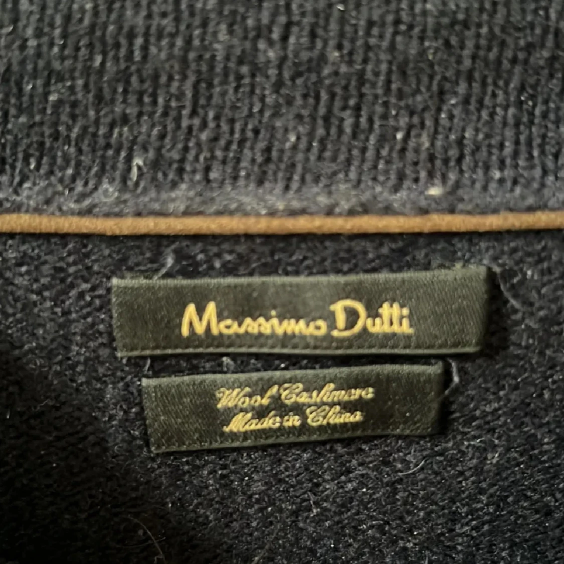 Mörkblå kashmirtröja Massimo Dutti - 1