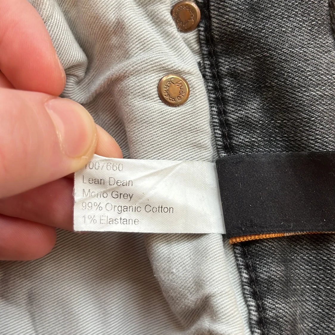 Nudie Jeans Lean Dean grå jeans 30/28 - 2