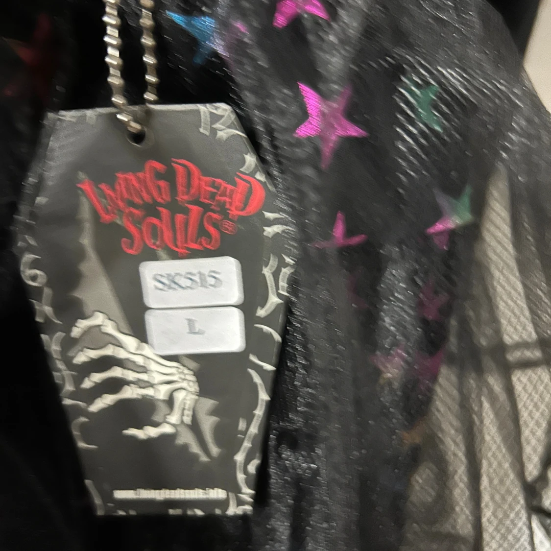 Svart tyllkjol med stjärnor Living Dead Souls - 3