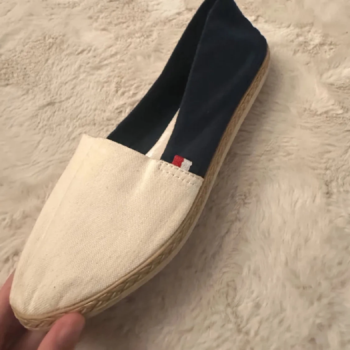 Tommy Hilfiger blåvita espadrillos - 1