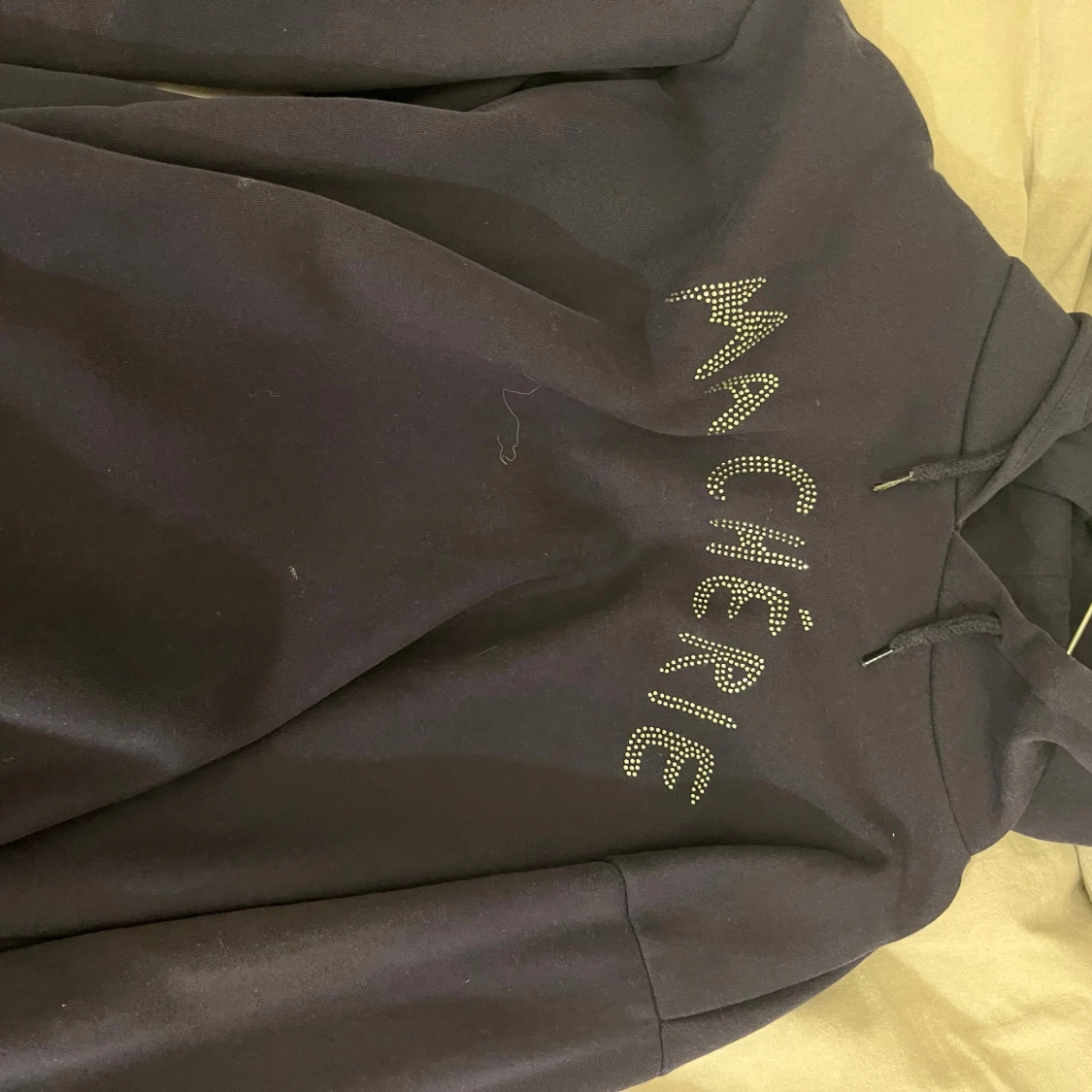 Marinblå hoodie med strass Ma Chérie