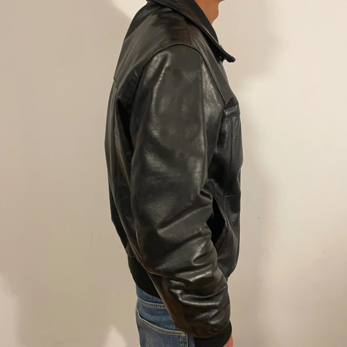 Svart skinnjacka  - 1