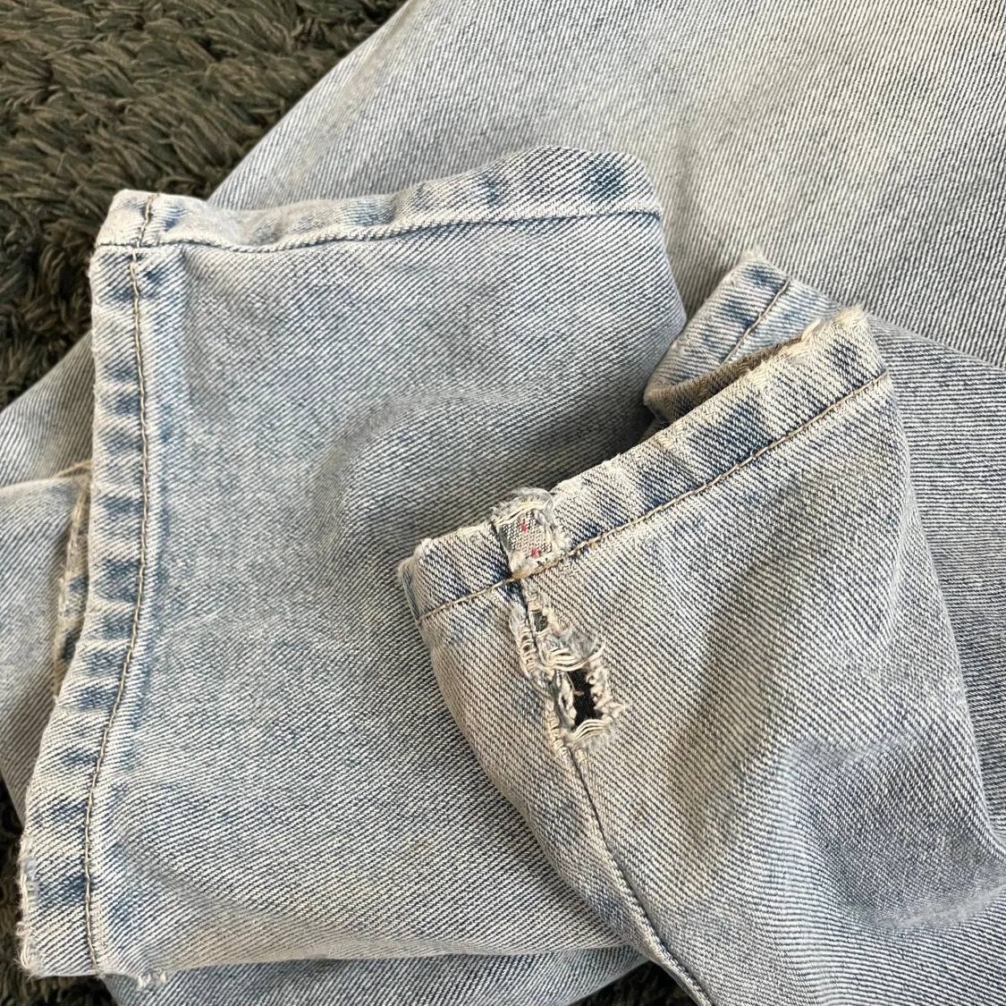 Ljusblå bootcut jeans - 3