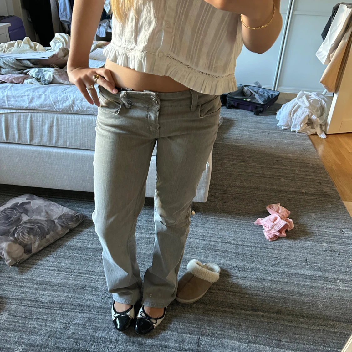 Lågmidjade jeans  - 1