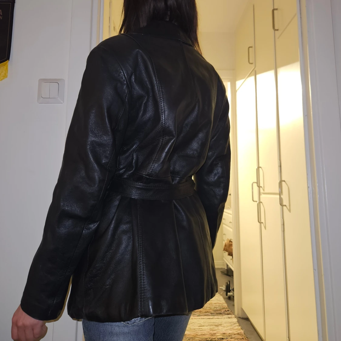 Längre Skinnjacka vintage - 3