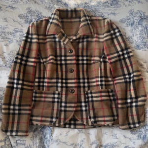 vintage tartan blazer - köpt vintage i paris